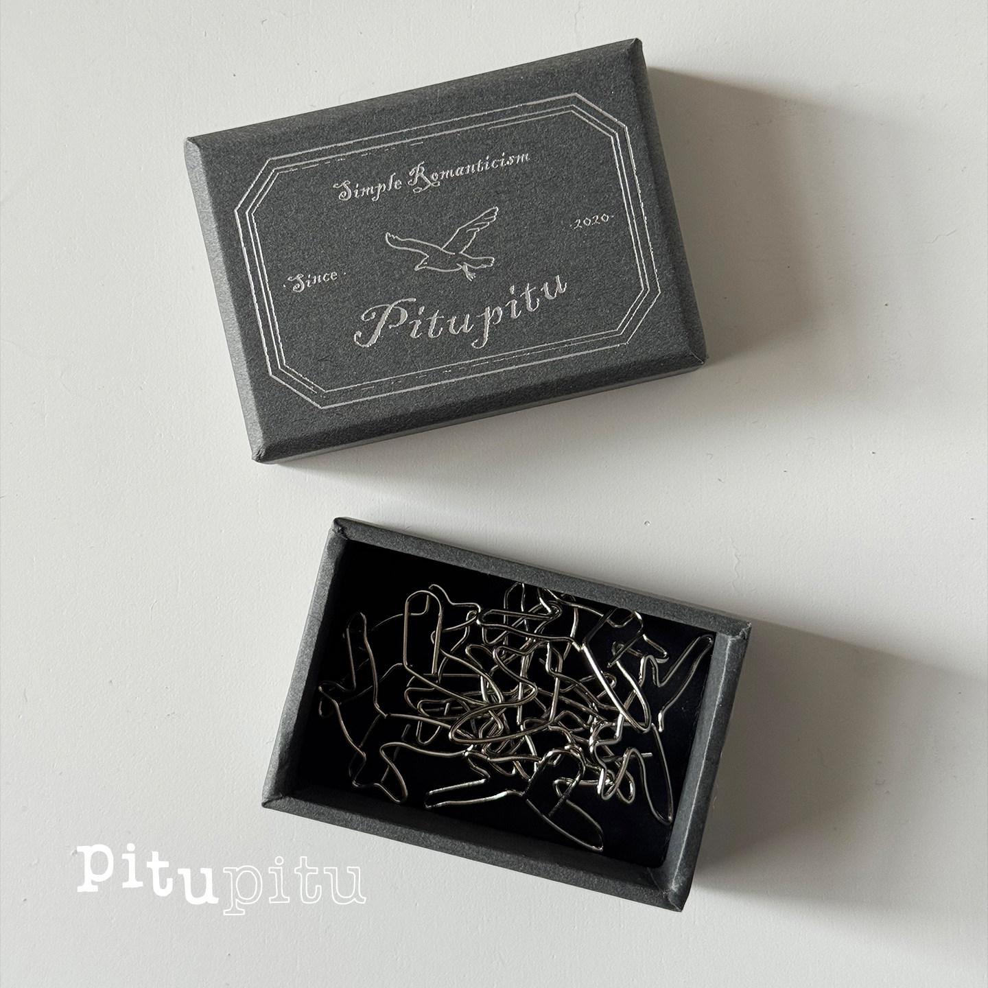 pitupitu设计感小鸟创意回形针曲别针10枚/包宽3cm