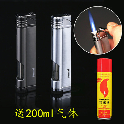 个性直冲便携激光刻字防风打火机