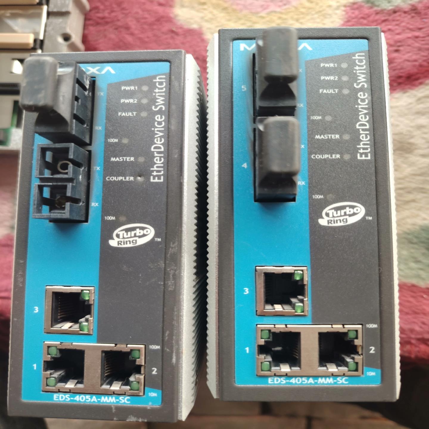 【议价】拆机台湾 MOXA EDS-405A-MM-SC 2多模光口