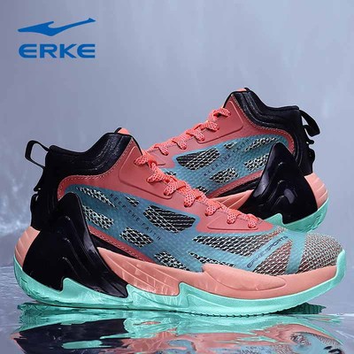 鸿星尔克夏季男款减震回弹高帮鞋实战耐磨防滑专业运动篮球鞋