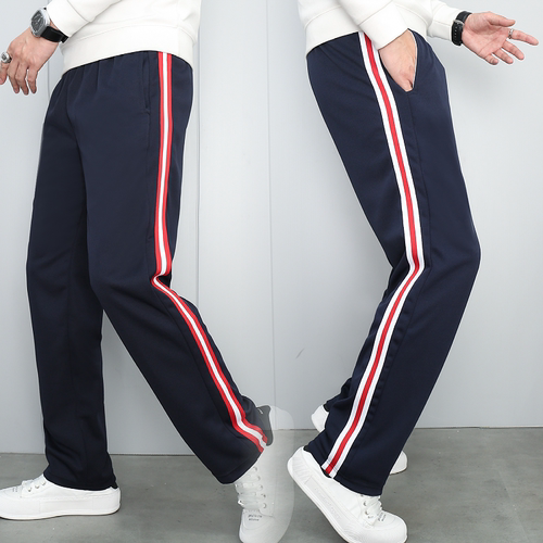 红白红校服裤子运动学生透气耐磨