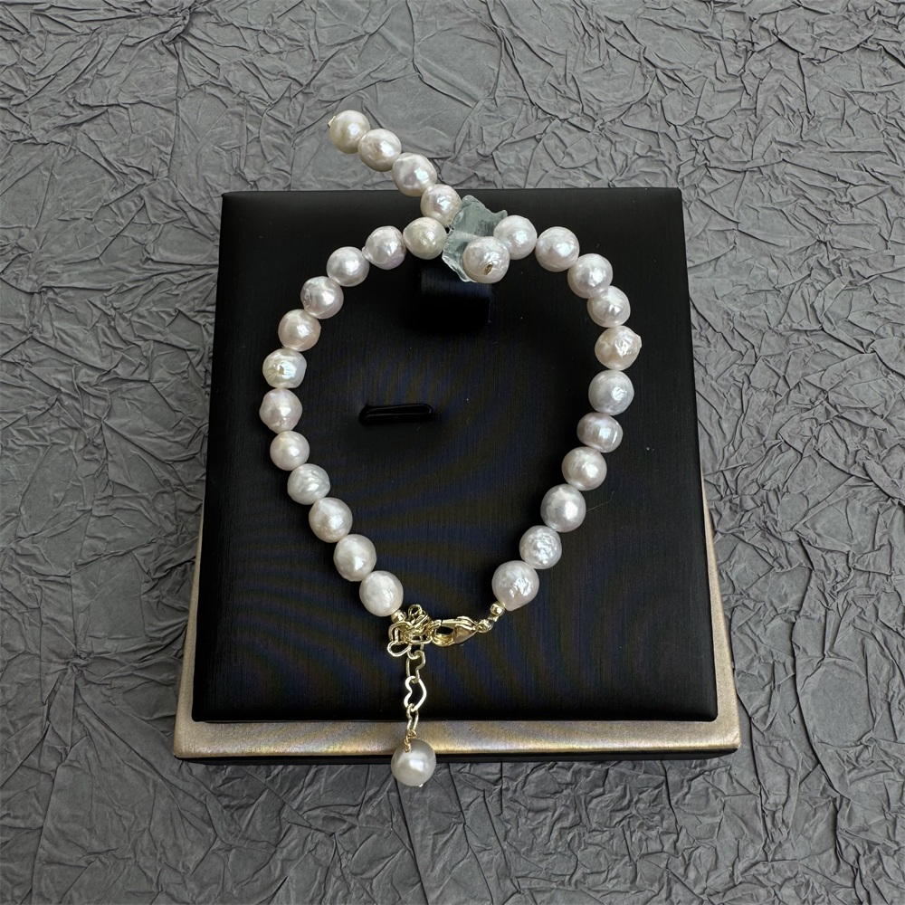 【处理捡漏】巴洛克珍珠/海蓝宝淡水珍珠手链宫廷风欧式古典