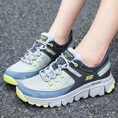 新款 户外徒步鞋 登山鞋 斯凯奇闪穿鞋 子慢跑步鞋 春季 轻便运动鞋 女鞋