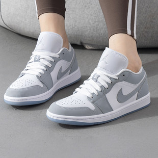 Nike耐克女鞋Air Jordan 1 AJ1篮球鞋潮流女士运动鞋低帮休闲鞋子