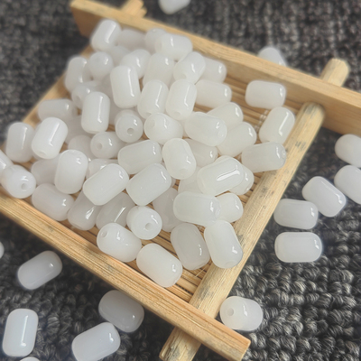 6*9mm本色琉璃枣珠散珠串珠玻璃珠不掉色diy手串项链手机链珠珠