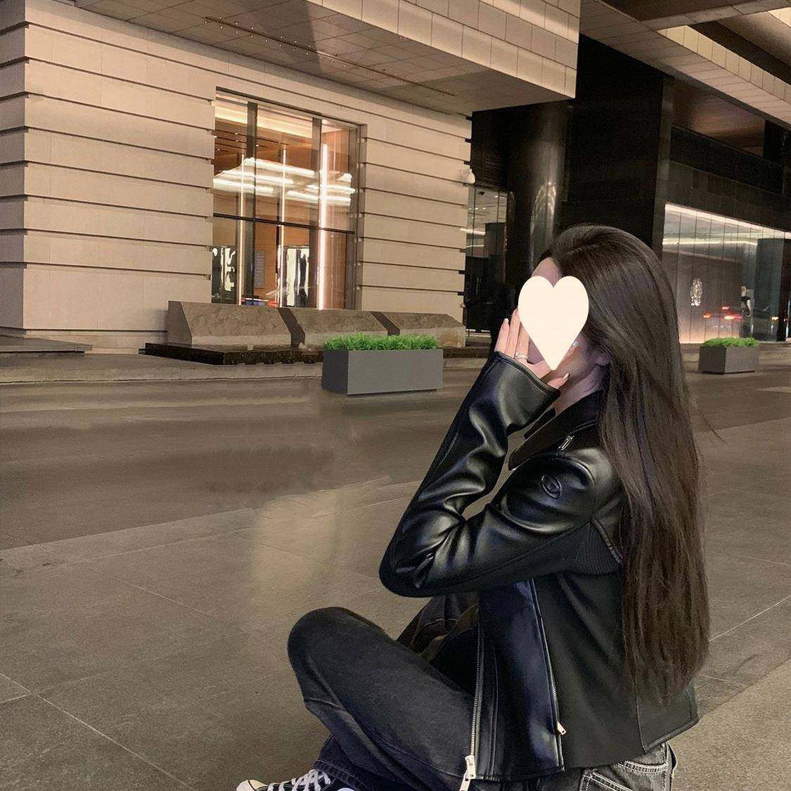 女装秋季套装酷飒重工高弹针织拼皮设计百搭皮衣夹克女秋直筒,女装/女士精品,卫衣/绒衫,淘宝优惠券,粉丝福利购,淘宝优惠卷