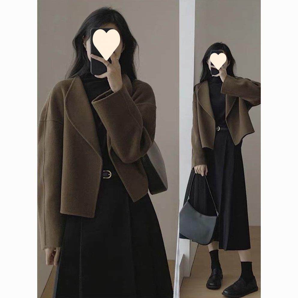 毛呢秋冬外穿小香风女外套女2025新款感小个子短款长袖上衣潮,女装/女士精品,大码呢大衣,淘宝优惠券,粉丝福利购,淘宝优惠卷