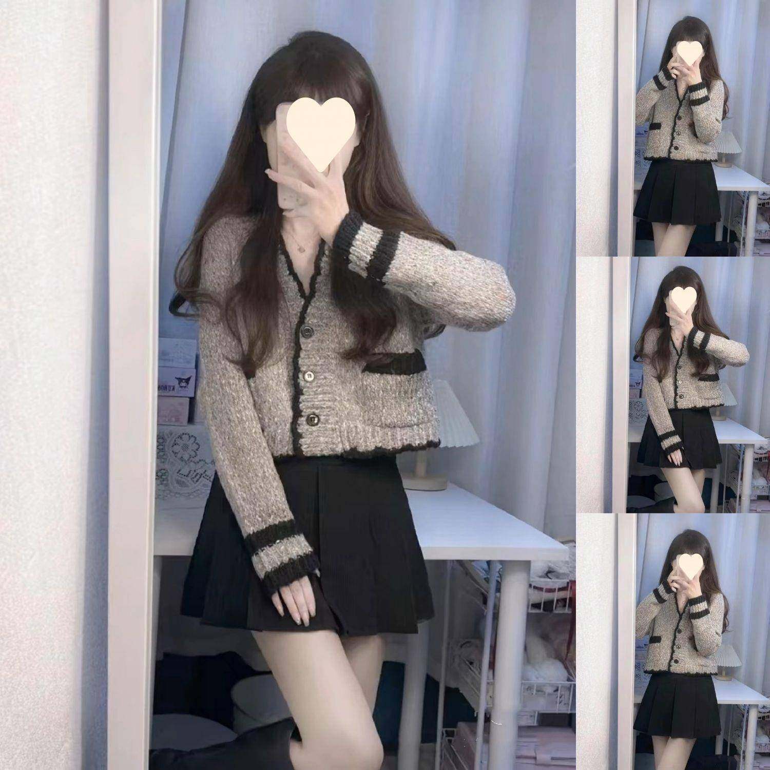 秋冬装搭配一整套可盐可甜小个子温柔学院风毛衣百褶裙两件套装女,女装/女士精品,时尚套装,淘宝优惠券,粉丝福利购,淘宝优惠卷