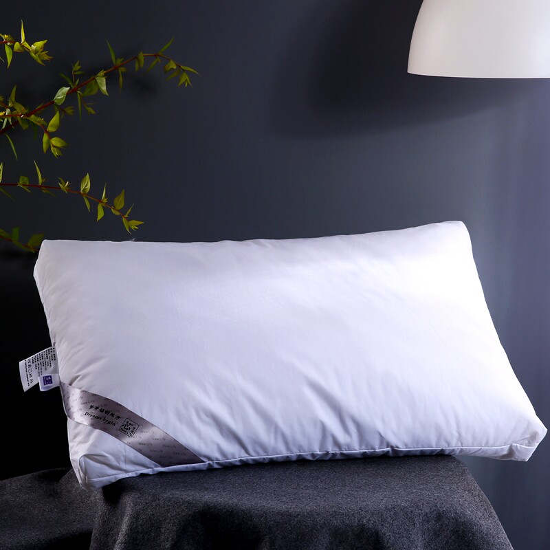 羽绒枕芯五星级酒店专用鹅毛枕100%白鹅绒片枕一对家用单人保健枕