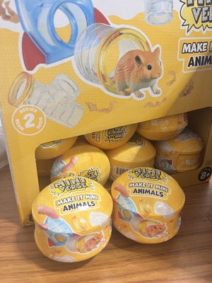 miniverse动物系列二代迷你宠物球diy盲球寄居蟹仓鼠荷兰猪动物球