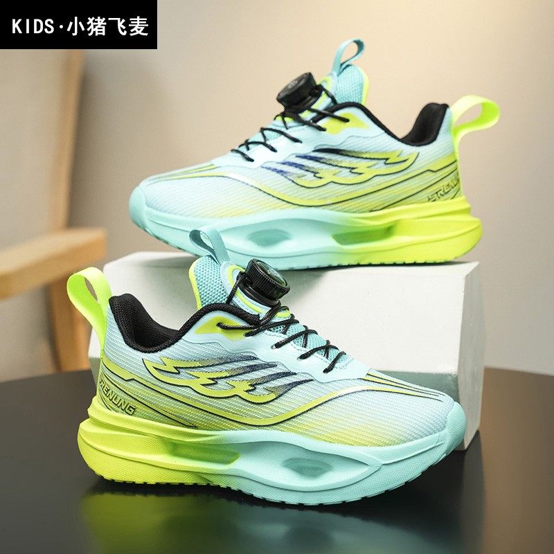 春季透气男童跑步鞋儿童运动鞋网面中大童减震缓震超轻便低帮跑鞋