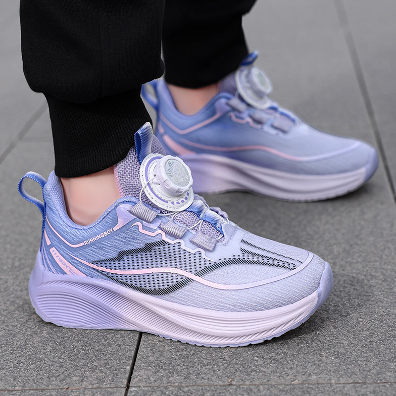 女童运动鞋秋季2026新款网面透气女孩跑步鞋轻便软底专用儿童鞋子