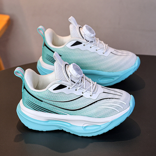 新款赤兔9pro跑步鞋男童减震纽扣运动鞋儿童鞋子网面透气软底轻便