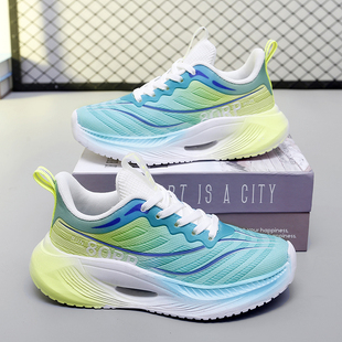 男童网鞋2026春季新款儿童运动鞋网面透气系带跑步鞋超轻体育减震