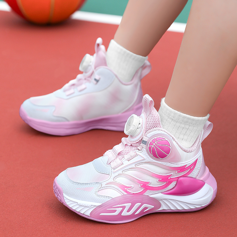 女童鞋子2025秋冬新款皮面6防水7女孩8篮球鞋9儿童运动鞋10岁实战