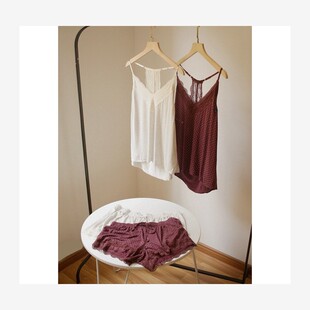 【断码特惠】元！软滑舒服死~拼接蕾丝~吊带+短裤~夏日清凉睡衣