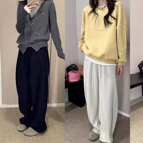 王炸裤型！Cay结构感弯刀裤~暗纹磨毛~醋酸羊毛~缝前移毛呢休闲裤