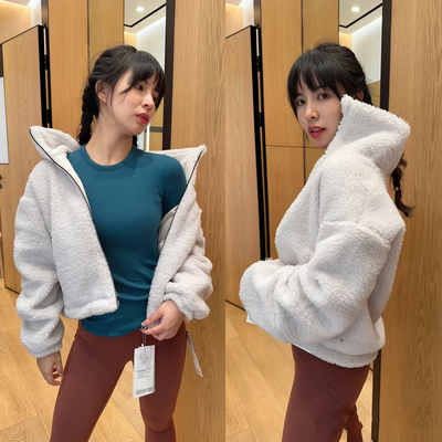 SM断码十几件！羊羔毛立领外套~毛茸茸~保暖拉链泰迪羊羔毛外套