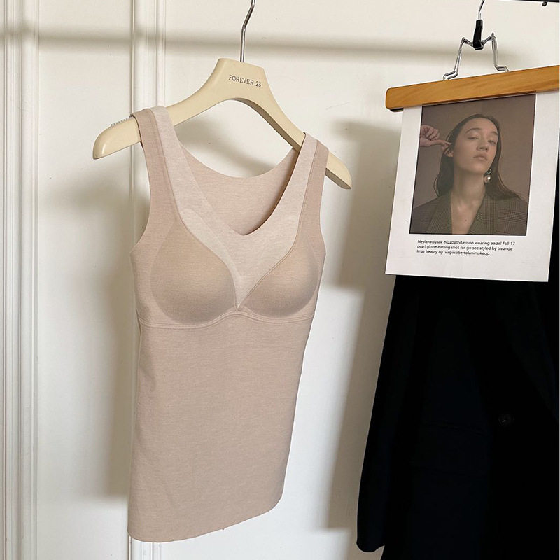 【新款】V领发热无痕保暖背心一体式带胸垫打底内衣DY1999,女士内衣/男士内衣/家居服,连裤袜/打底袜,淘宝优惠券,粉丝福利购,淘宝优惠卷