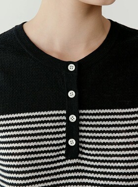 【小禾】I*C2025夏季新款麻丝混纺套衫针织背心DY1664