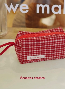 四时seasons原创《小枕头收纳包》大容量化妆包洗漱包相机包 羊毛