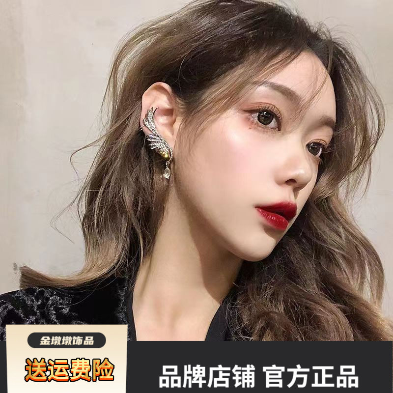925银针欧美夸张超闪天使翅膀满