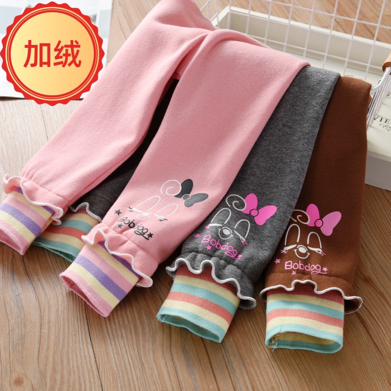 女童薄绒打底裤秋冬款一岁三岁宝宝一体绒外穿长裤小童深灰薄绒裤,童装/婴儿装/亲子装,裤子,淘宝优惠券,粉丝福利购,淘宝优惠卷