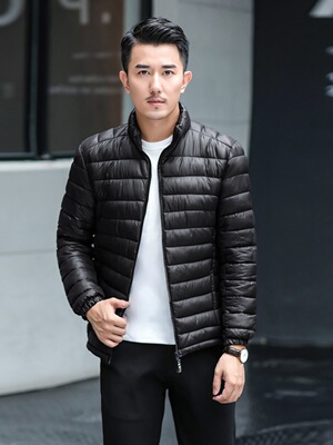 男士棉衣冬季轻薄外套中老年爸爸棉袄加厚羽绒棉服保暖男款工作服