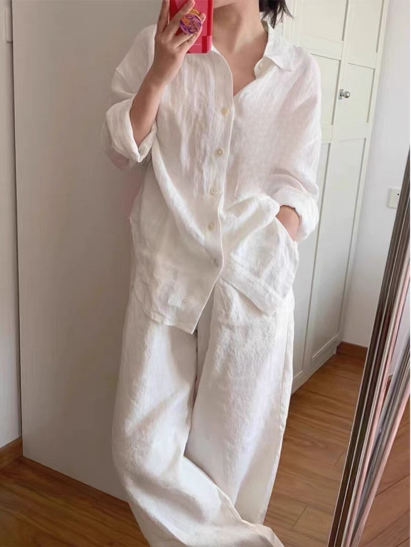 棉麻衬衫男2026春夏透气日系复古欧美简约长袖大码休闲白色衬衣女,男装,休闲运动套装,淘宝优惠券,粉丝福利购,淘宝优惠卷