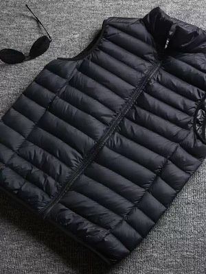 反季羽绒服马甲男轻薄款背心坎肩立领马夹大码保暖秋冬装外套