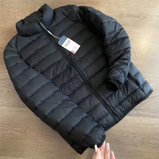 反季秋冬轻薄羽绒棉服男士短款立领连帽中青年轻便薄款外套