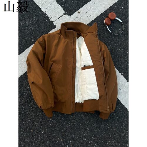 bomber短款立领飞行员夹克棉服男冬季加厚正肩面包服三防棉衣外套