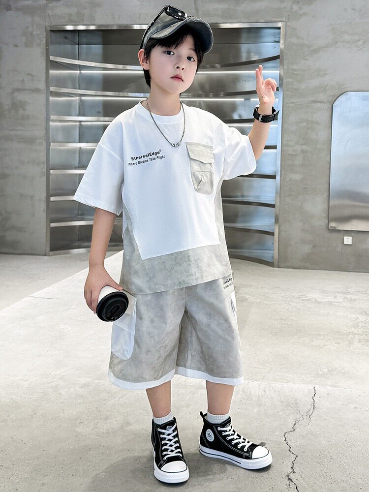 男童夏装套装2026新款儿童休闲运动两件套中大童短袖夏季衣服洋气