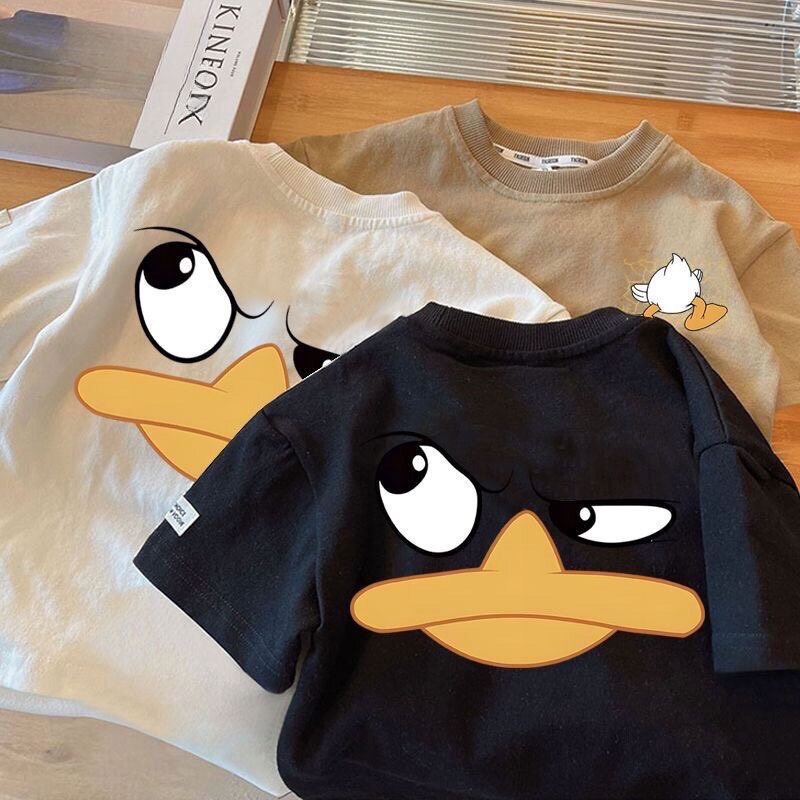 男童短袖T恤2026夏季帅气女童装新款韩版中小童宝宝圆领休闲上衣t