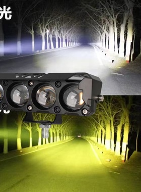 三轮电动车灯led强光摩托车灯强光超亮车灯led强光12V-85V通用