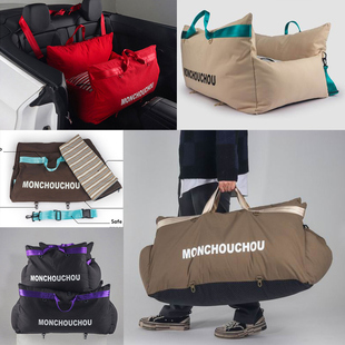 韩国monchouchou车载狗窝棉麻舒适可拆洗拆卸后座副驾驶安全座椅