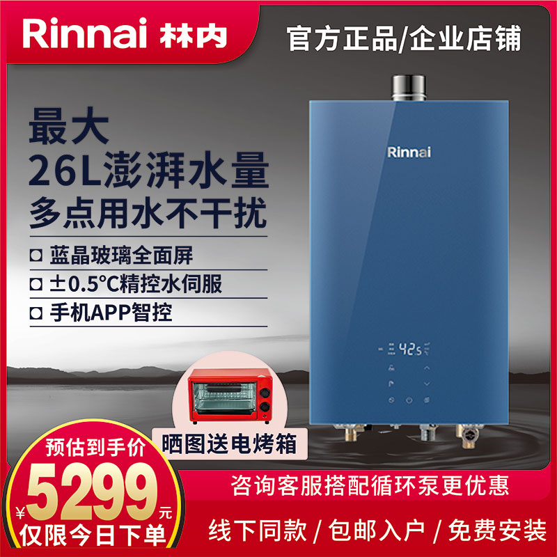 恒温淋浴洗澡燃气热水器强排式