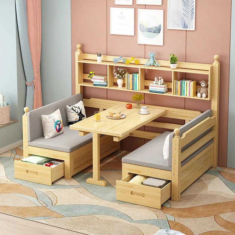 实木沙发床可折叠两用多功能