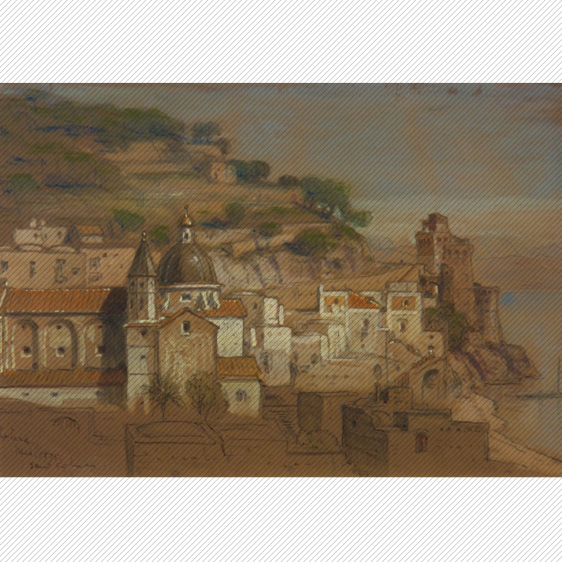 K178【美国】塞缪尔·科尔曼（Samuel Colman）风景油画网传图库