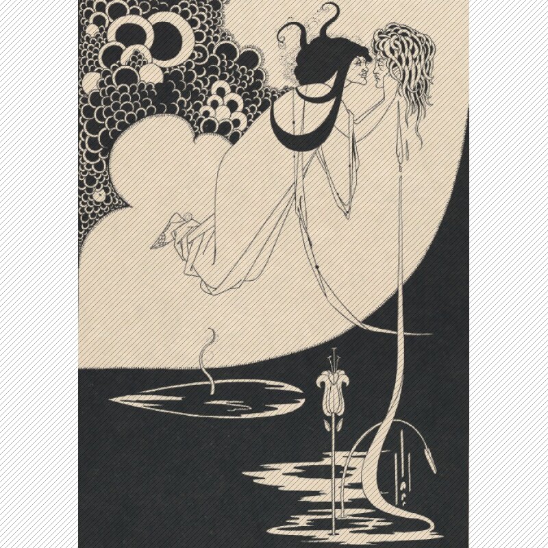 a154【英国】比亚兹莱(aubrey beardsley)插图,海报绘画图库