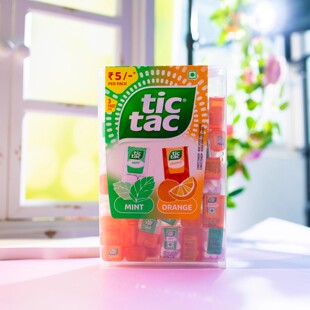 意大利tictac香橙子薄荷什锦味滴答嘀嗒迷你盒装木糖醇口香薄荷糖