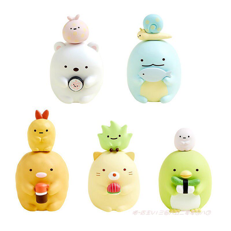 新款角落生物寿司派对盲盒可爱周边模型摆件手办公仔摆件盒蛋