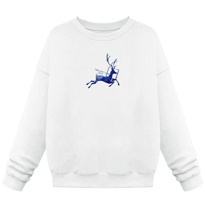 bf圆领慵懒风百搭套头无帽卫衣