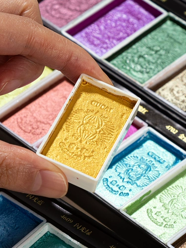 Древние цвета перламутровые твердые пигменты для китайской живописи профессиональный класс каменные цвета китайская живопись тушь тщательная акварель специальный минеральный пигмент кисть для начинающих набор материалов поставки инструменты полный набор Рубенс