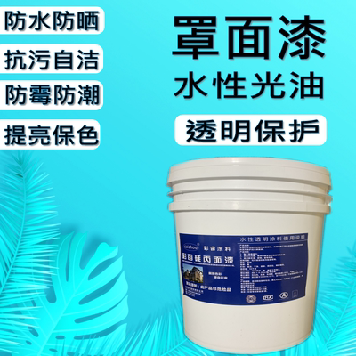 水性透明罩面漆外墙罩光漆室内墙面墙绘保护漆真石漆自刷防水光油