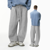 美式 款 复古宽松阔腿裤 25年弯刀裤 男女春秋款 卫裤 冬季 立体解构剪裁