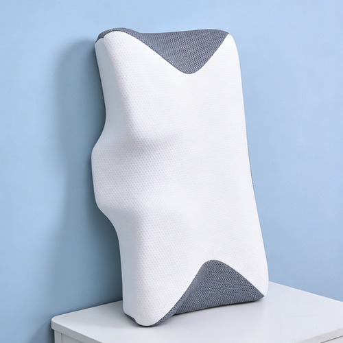 蝶形天然乳胶护颈枕 慢回弹记忆棉 助眠枕头 成人学生通用