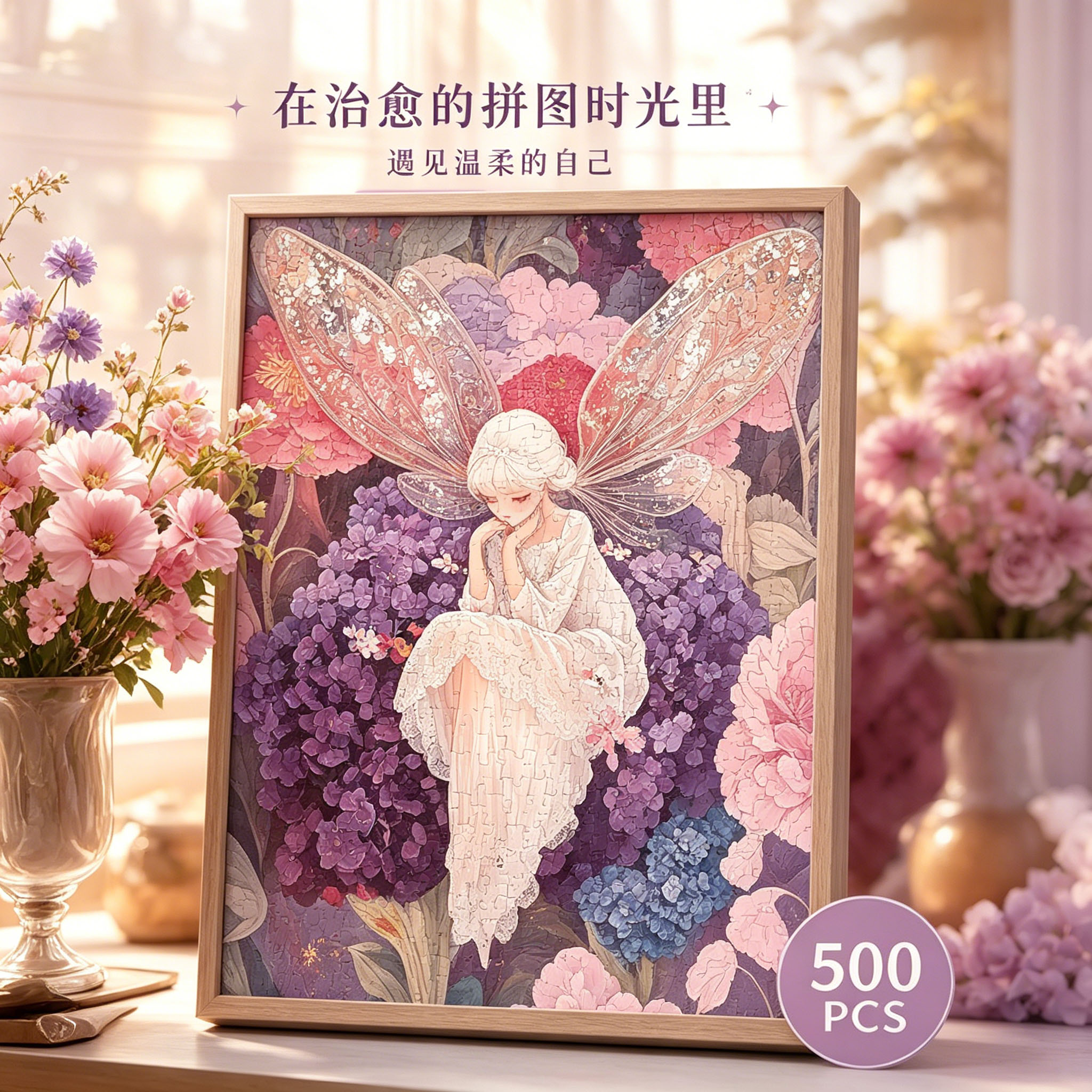INP白衣花仙500片网红治愈拼图