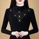 大码 保暖内衣女加厚加绒上衣冬季 蕾丝发热超舒服保暖衣内搭打底衫