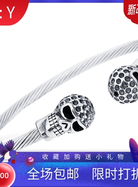 霸气风钛钢骷髅头手镯新品热卖
